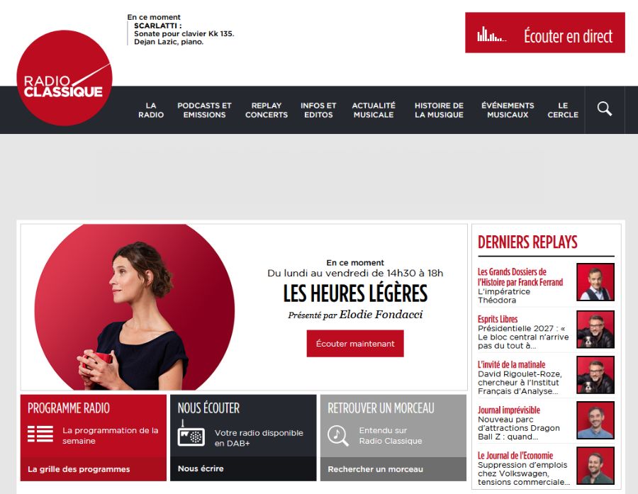 Site de Radio Classique